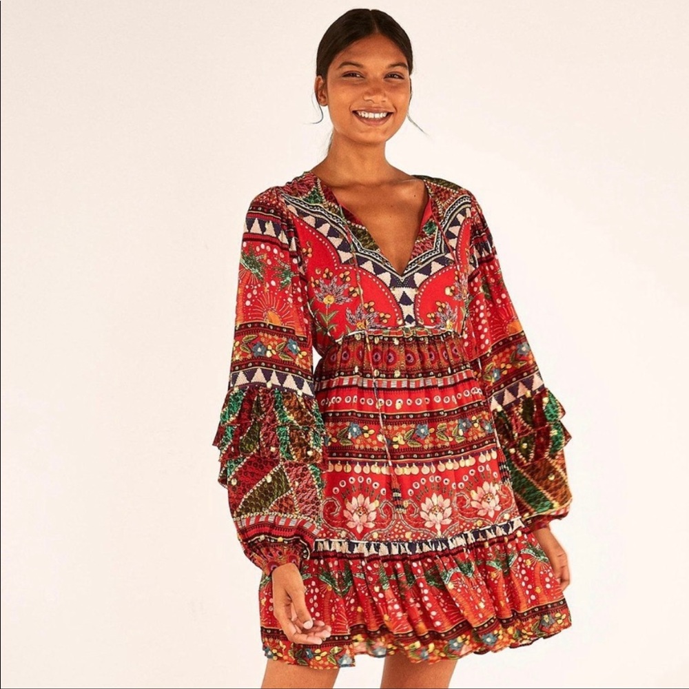 Farm Rio Mini Tropical Shine Dress size XL